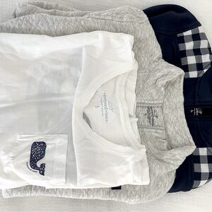 Girls Vineyard Vines Quarter Zips and t-shirt